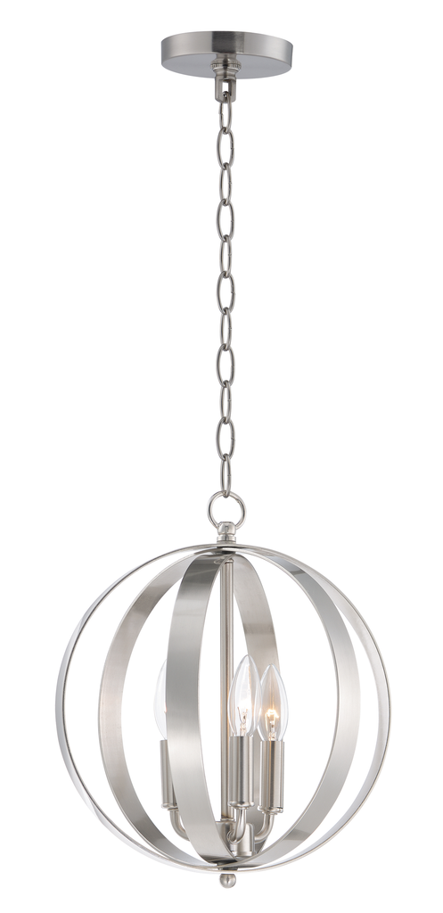 Product image for Provident 3 Light Chandelier - Satin Nickel