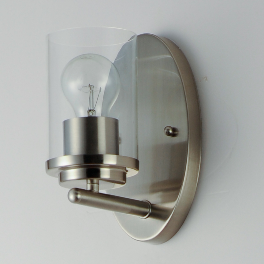 Corona 1-Light Wall Sconce, Satin Nickel