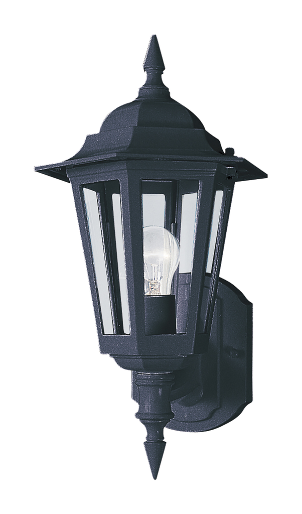 Product image for Builder 1 Light Wall Lantern - Black