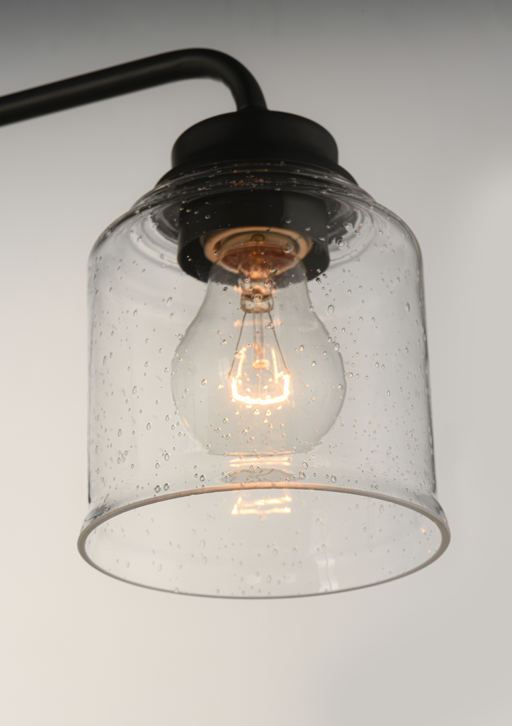 Acadia 3-Light Semi-Flush Mount/Chandelier, Black