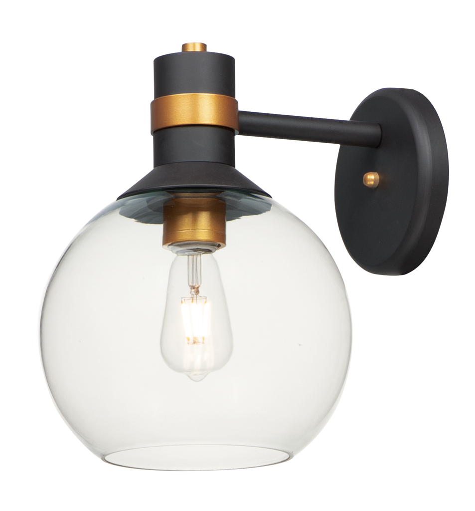 Product image for Cabin 1 Light LED Medium Wall Lantern - Bronze/Gold