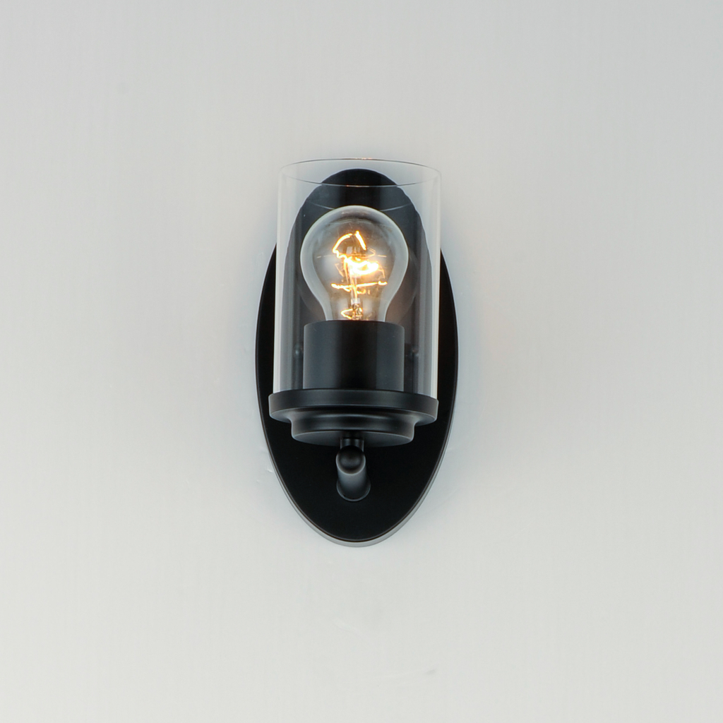 Corona 1-Light Wall Sconce, Black