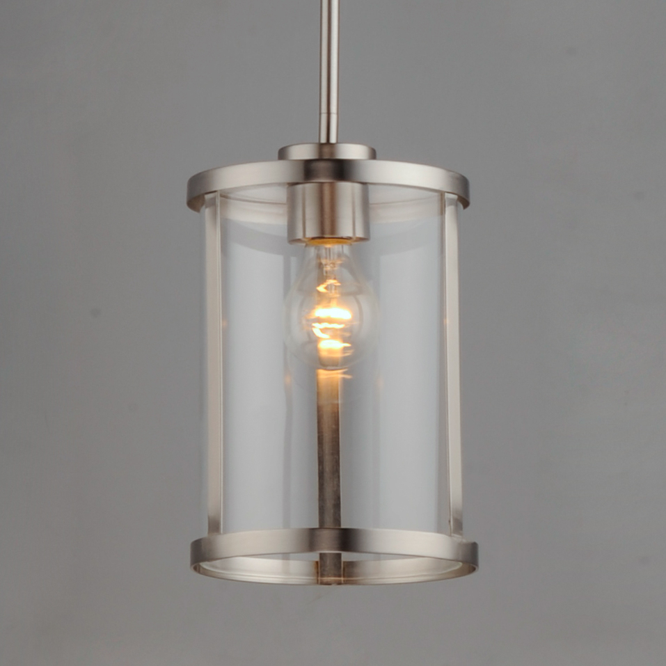Sentinel 1-Light Mini Pendant, Satin Nickel