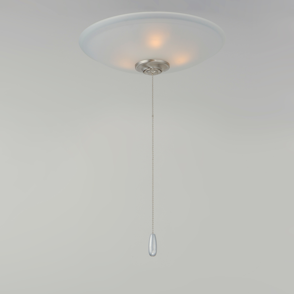 Basic-Max 3-Light Fan Kit, Satin Nickel