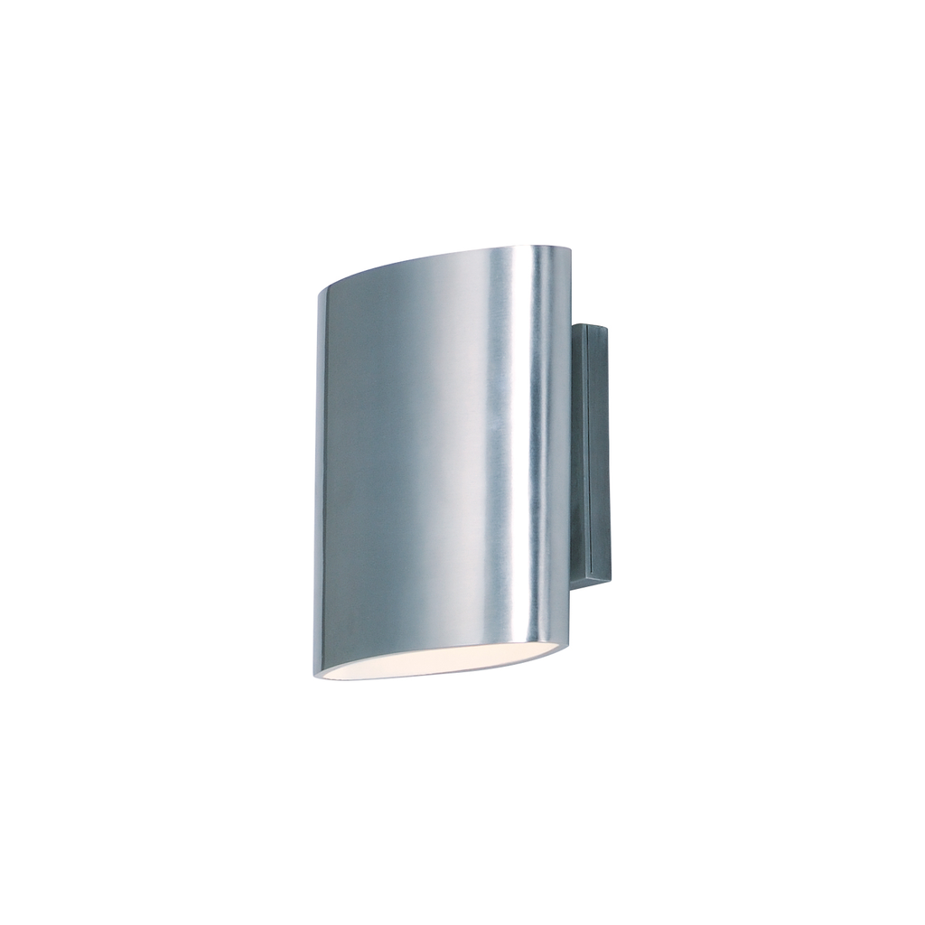 Product image for Lightray 2 Light LED Outdoor Sconce - Brushed Aluminum