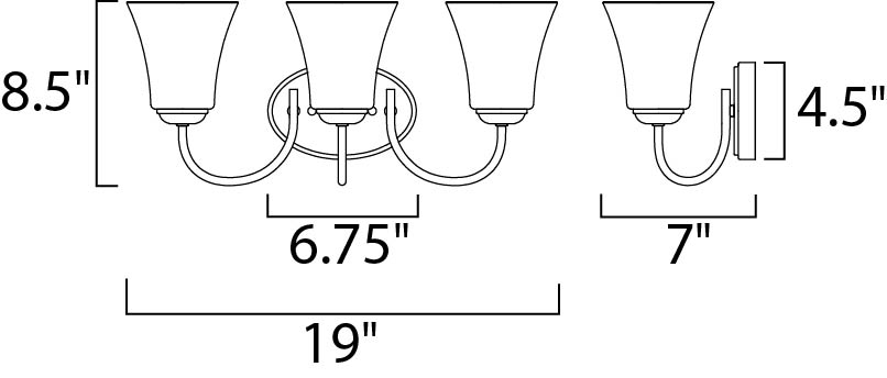 Logan 3-Light Bath Vanity, Oil Rubbed Bronze