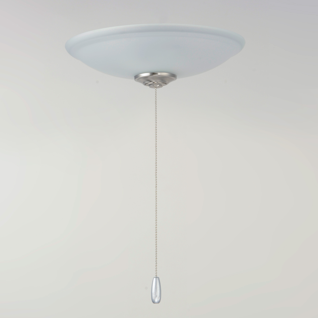 Basic-Max 3-Light Fan Kit, Satin Nickel