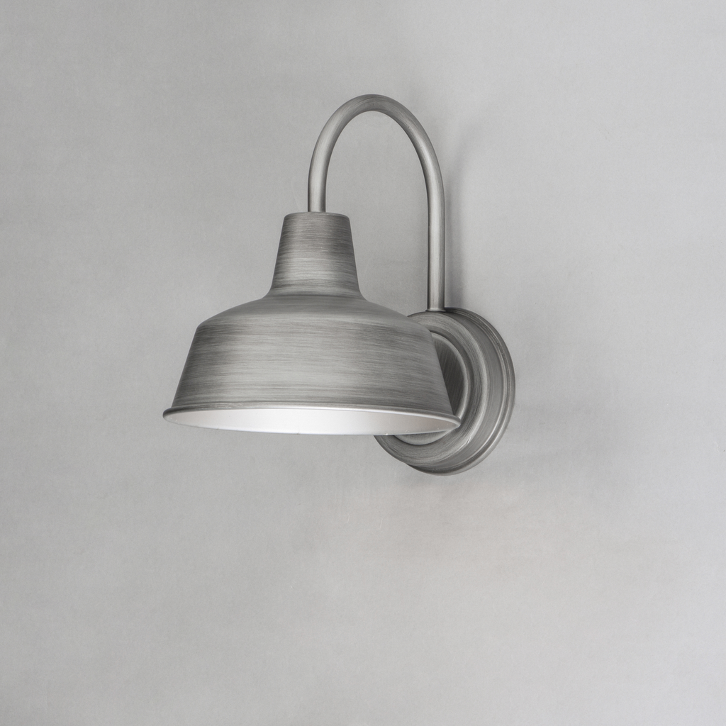 Pier M 1-Light Outdoor Wall Sconce, Weathered Zinc