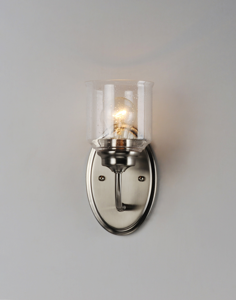 Acadia 1-Light Wall Sconce, Satin Nickel