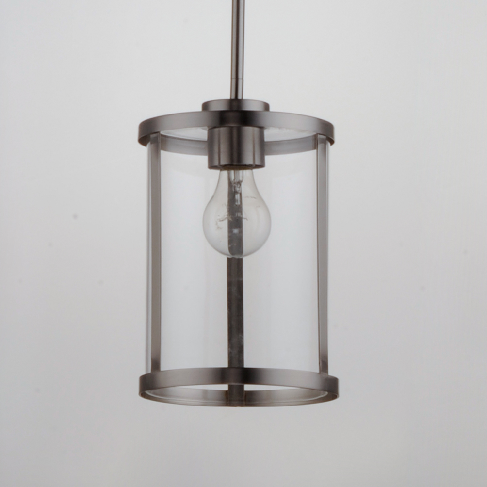 Sentinel 1-Light Mini Pendant, Satin Nickel