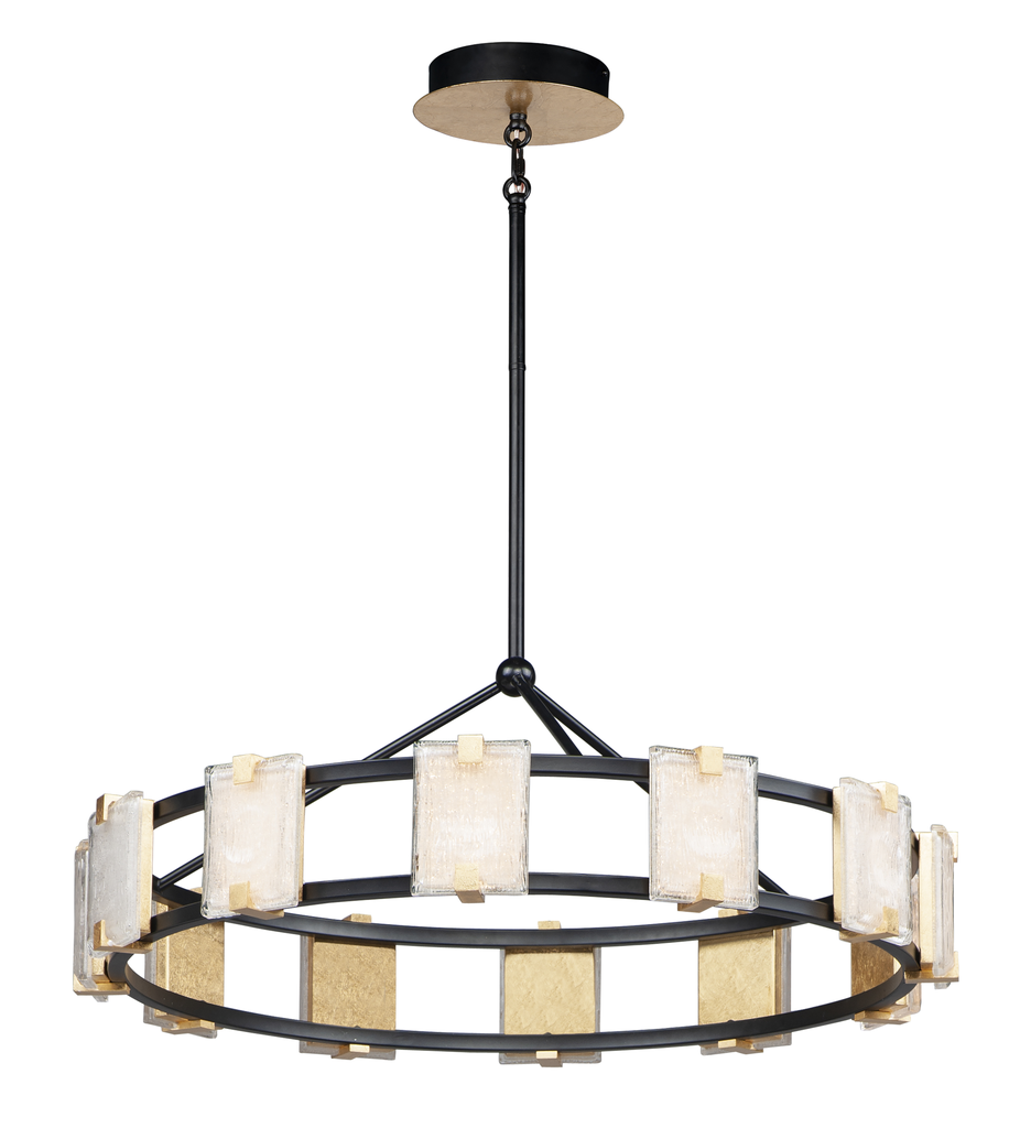 Product image for MAXIM 39536CYBKGL RADIANT 12-LIGHT LED CHANDELIER