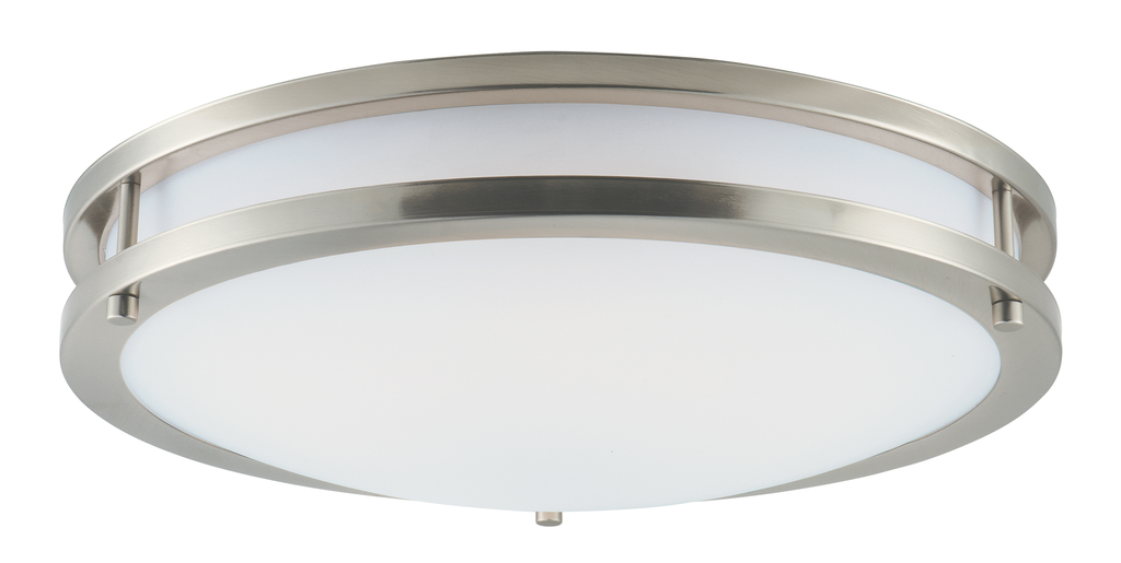 Product image for Linear 16" LED Flush Mount - Satin Nickel