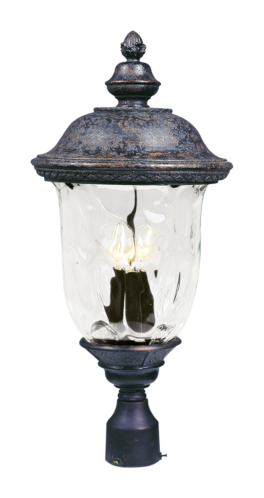 Product image for Carriage House VX 3 Light Post Lantern - Oriental Bronze