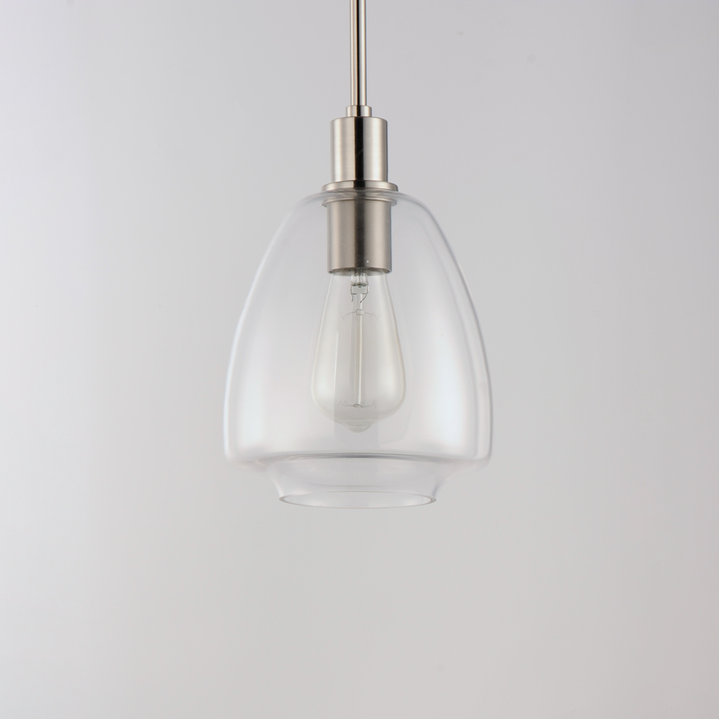 Babylon 1-Light Pendant, Satin Nickel