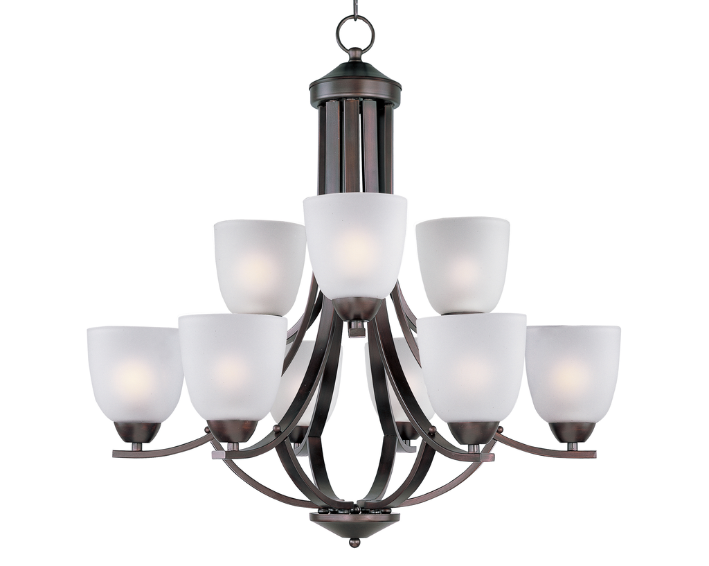 Product image for Axis 9 Light Chandelier - Oil Rubbed Bronze