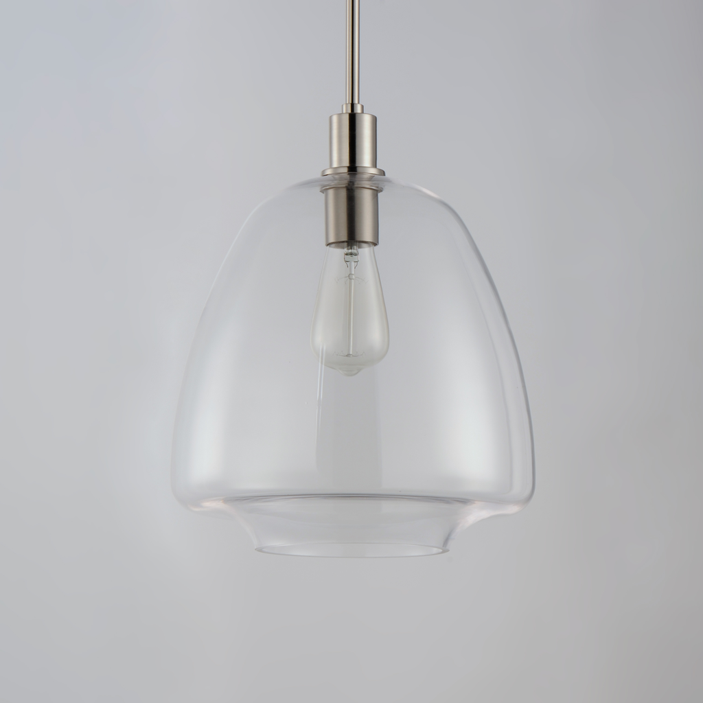Babylon 1-Light Pendant, Satin Nickel