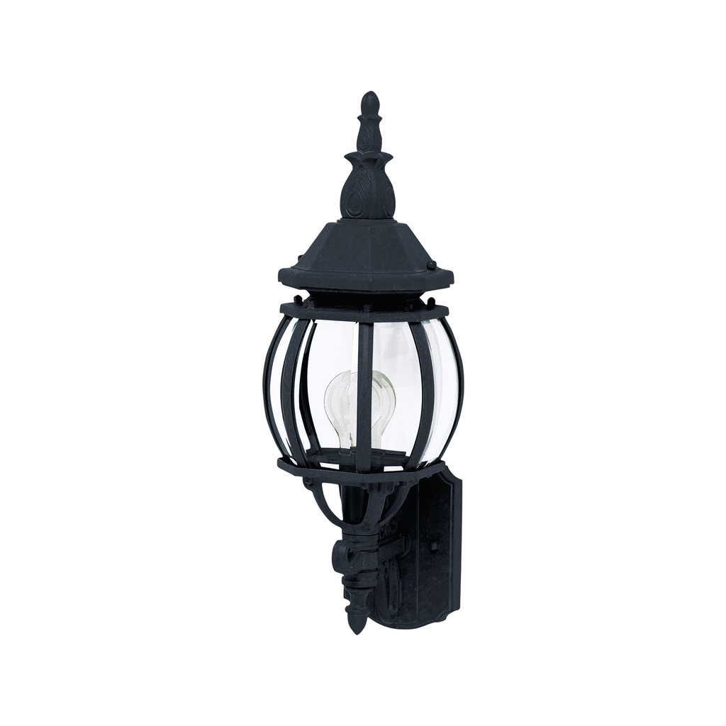 Product image for Crown Hill 1 Light Wall Lantern - Black