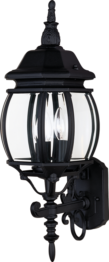 Product image for Crown Hill 3 Light Wall Lantern - Black