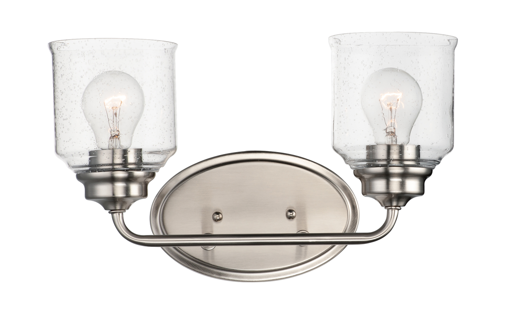 Product image for Acadia 2 Light Vanity - Satin Nickel