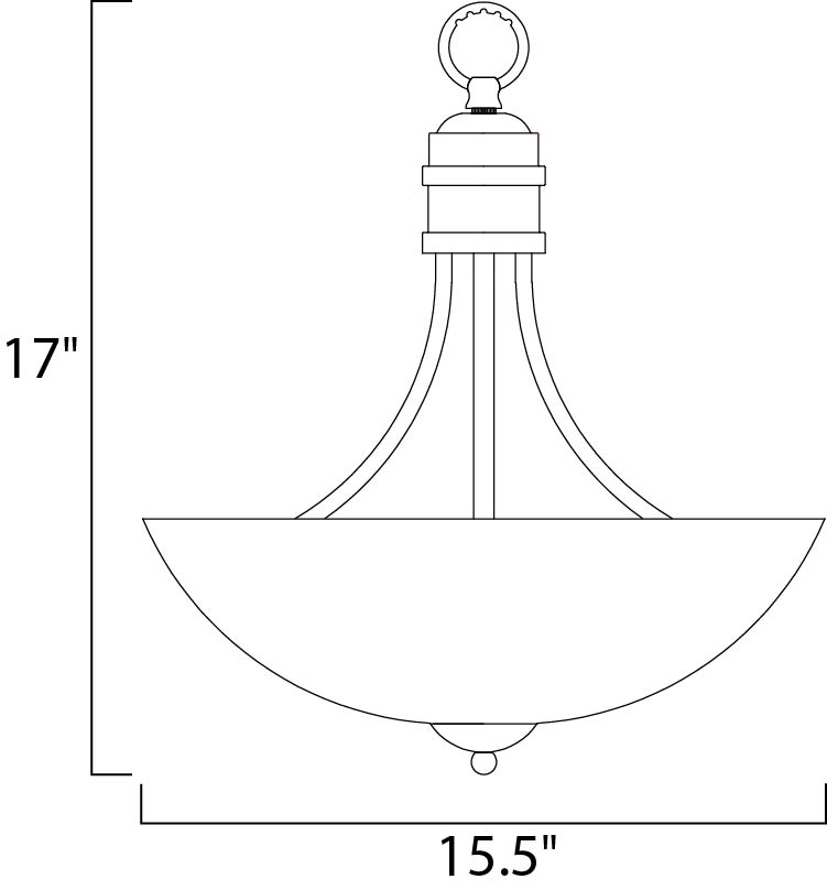 Logan 3-Light Pendant, Oil Rubbed Bronze