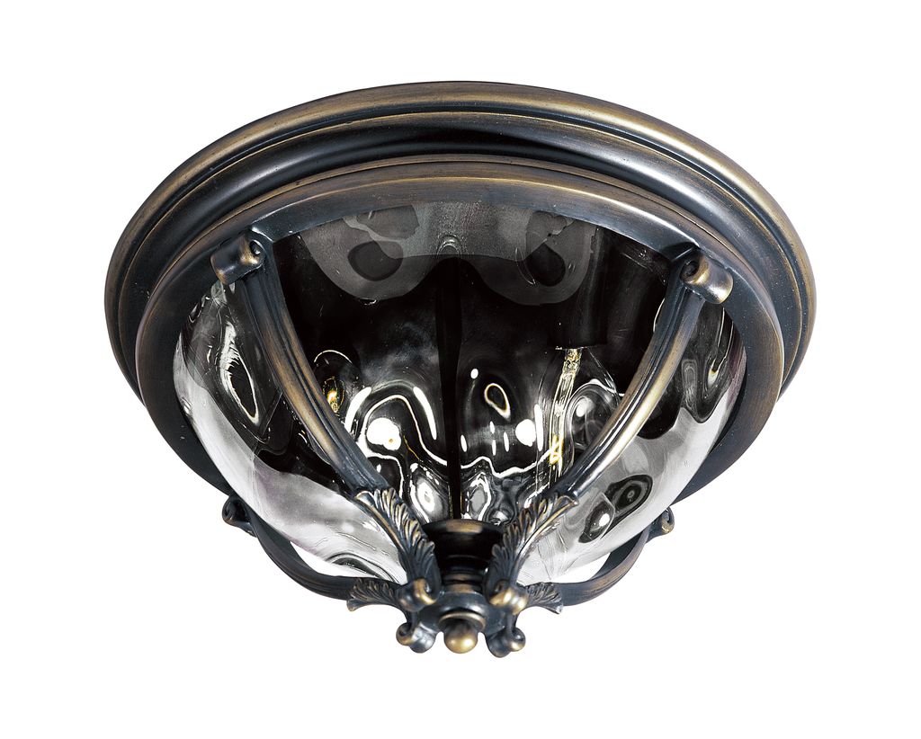 Product image for Camden VX 3 Light Outdoor Ceiling Mount - Golden Bronze