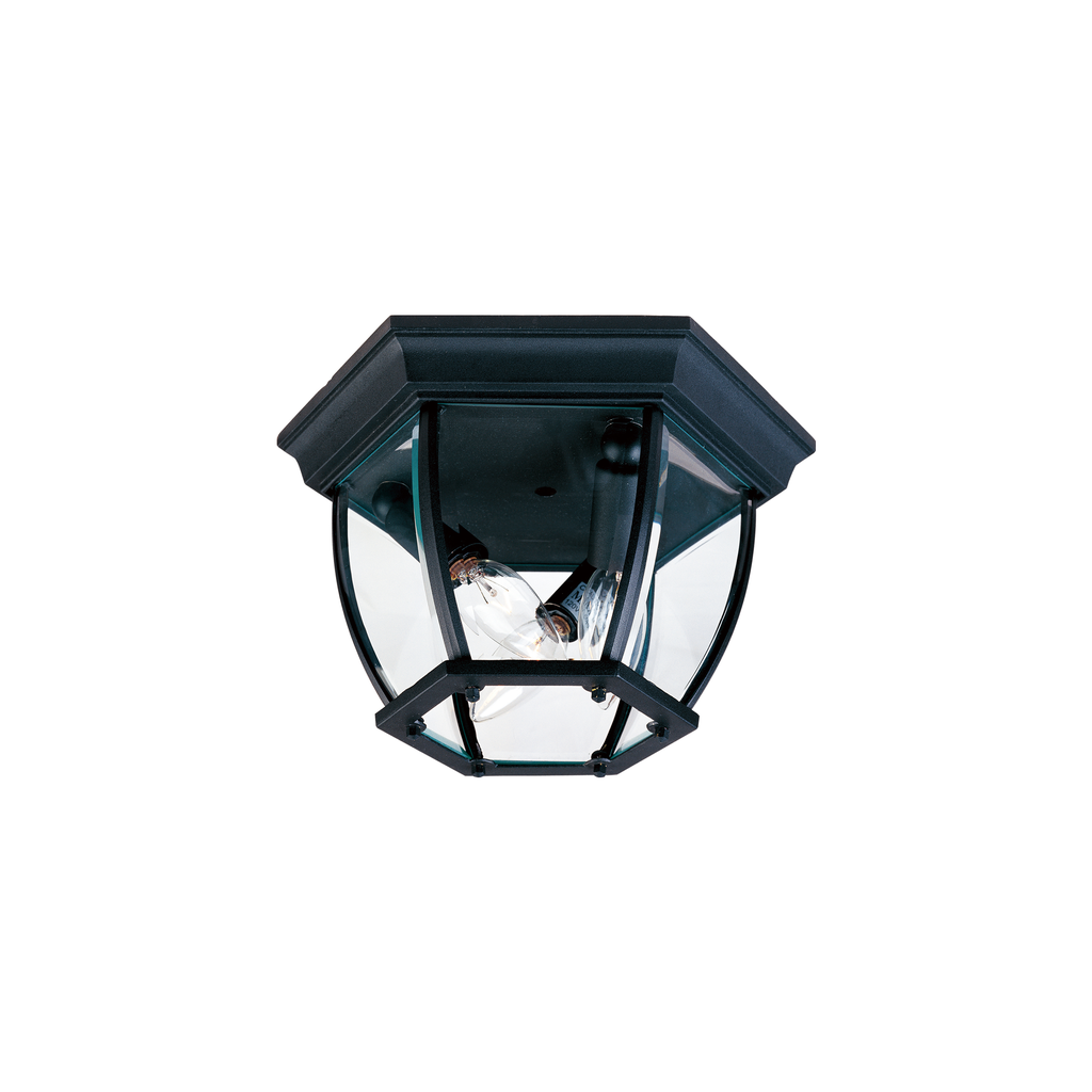 Product image for 3 Light Outdoor Ceiling Mount - Black