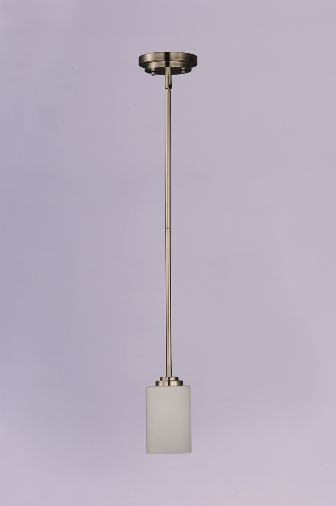Deven 1-Light Mini Pendant, Satin Nickel