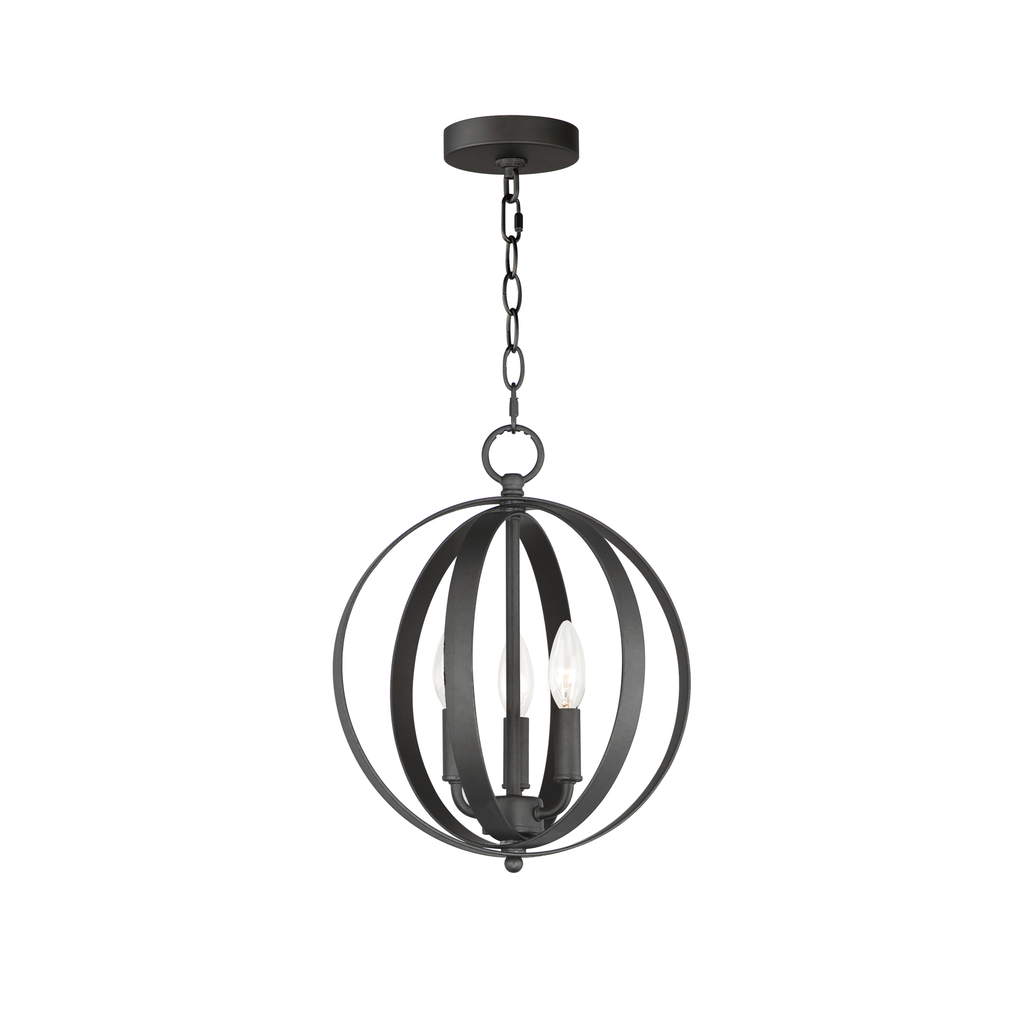 Product image for Provident 3 Light Chandelier - Black