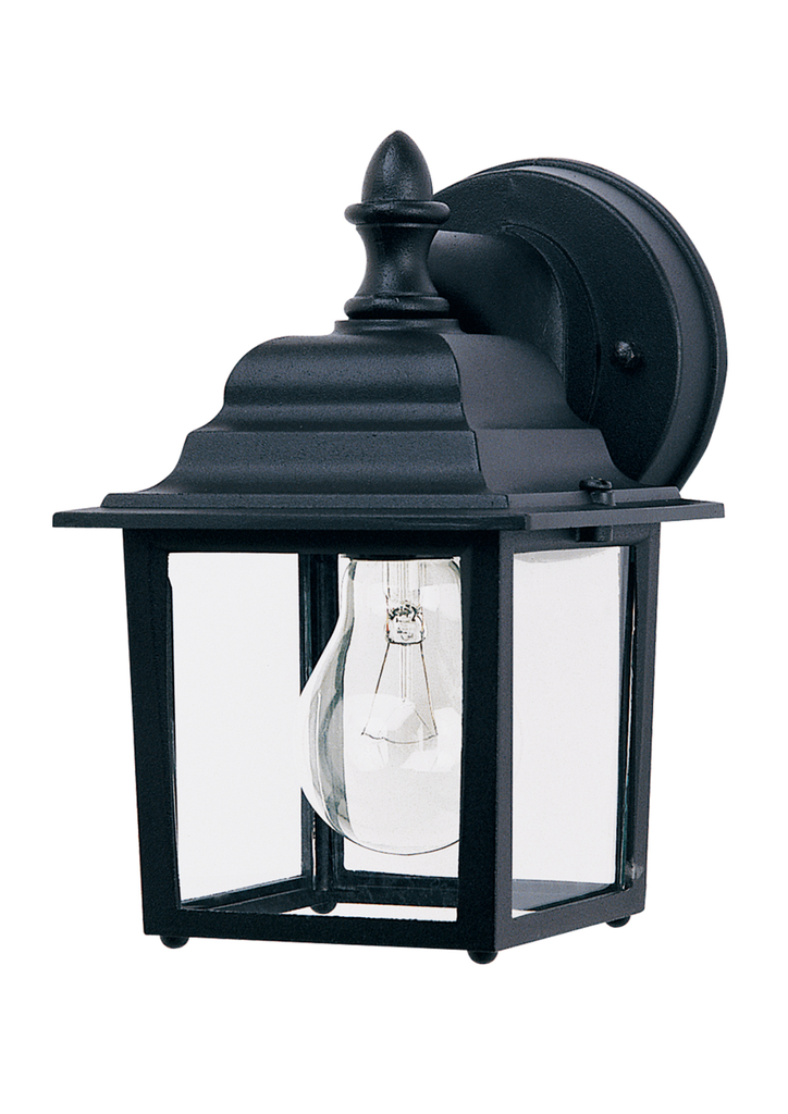 Mayer-DDS-Builder Cast 1-Light Outdoor Wall Lantern, Black-1