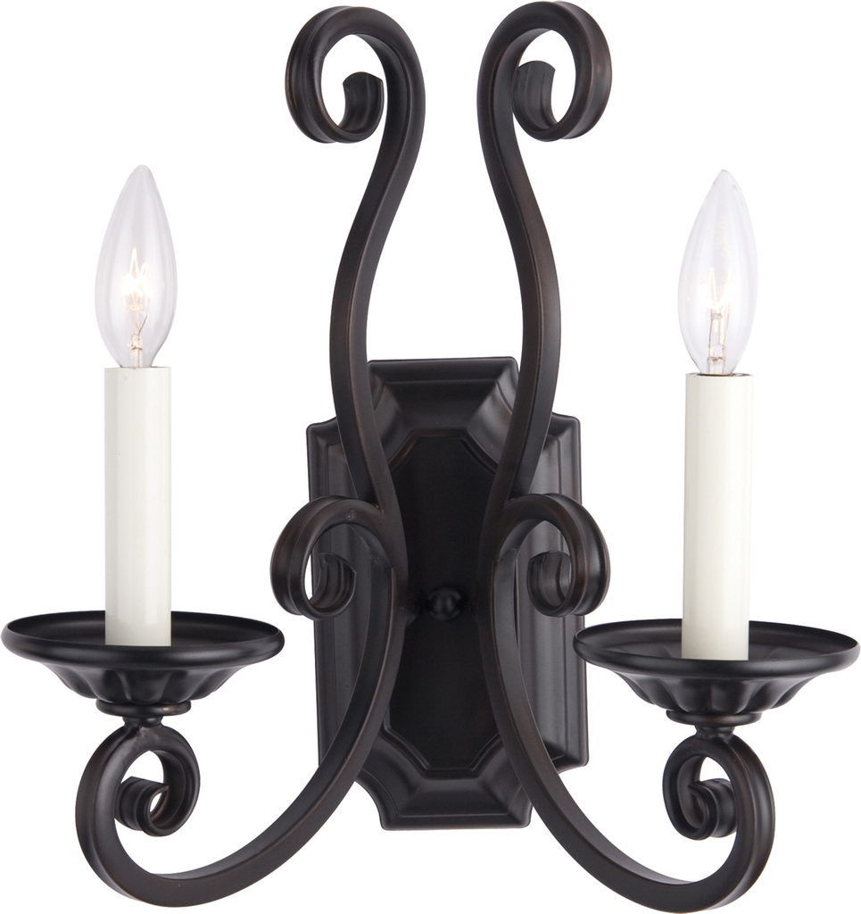 Product image for Manor 2 Light Wall Sconce - Oil Rubbed Bronze