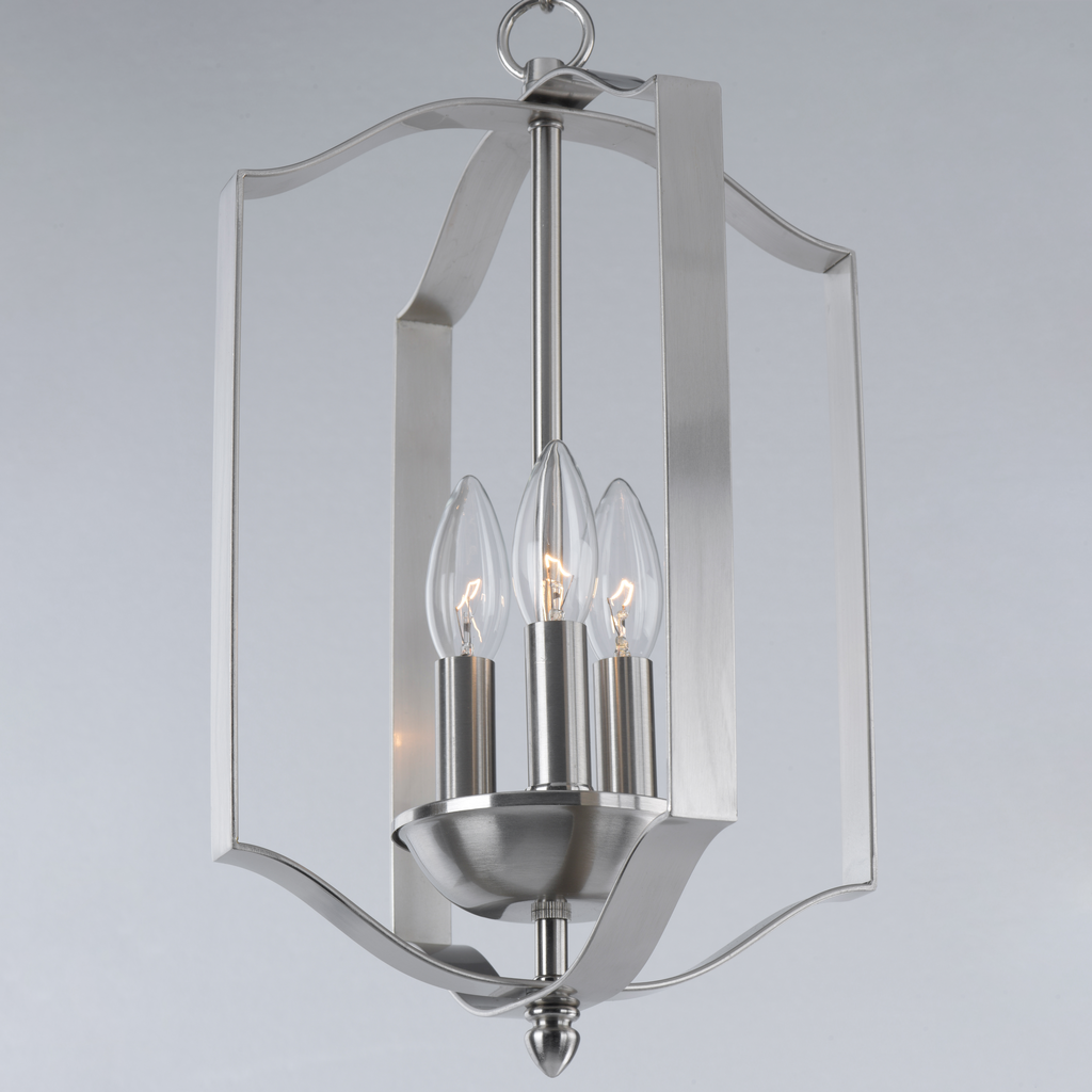 Provident 3-Light Chandelier, Satin Nickel