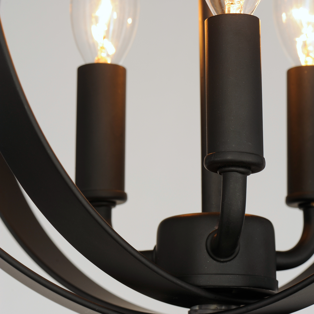 Provident 3-Light Chandelier, Black