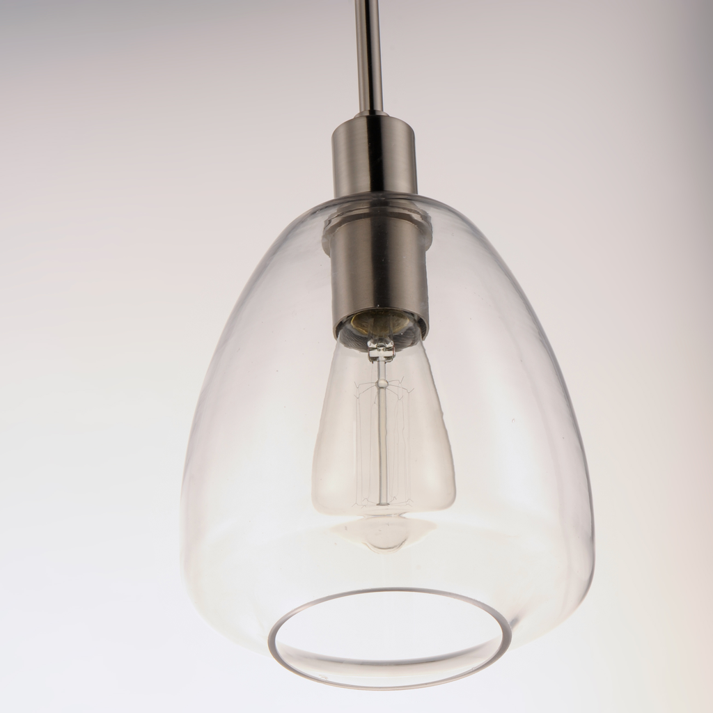 Babylon 1-Light Pendant, Satin Nickel