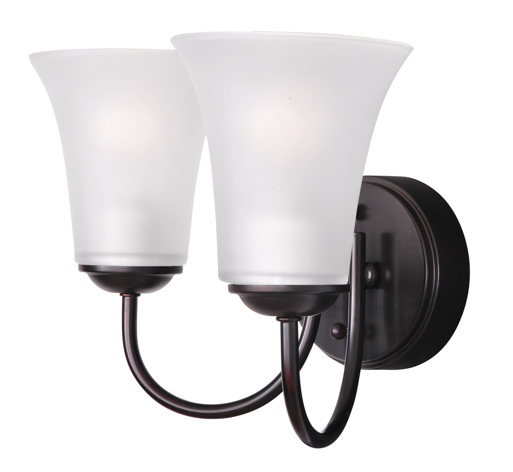 Logan 2-Light Bath Vanity, Oil Rubbed Bronze