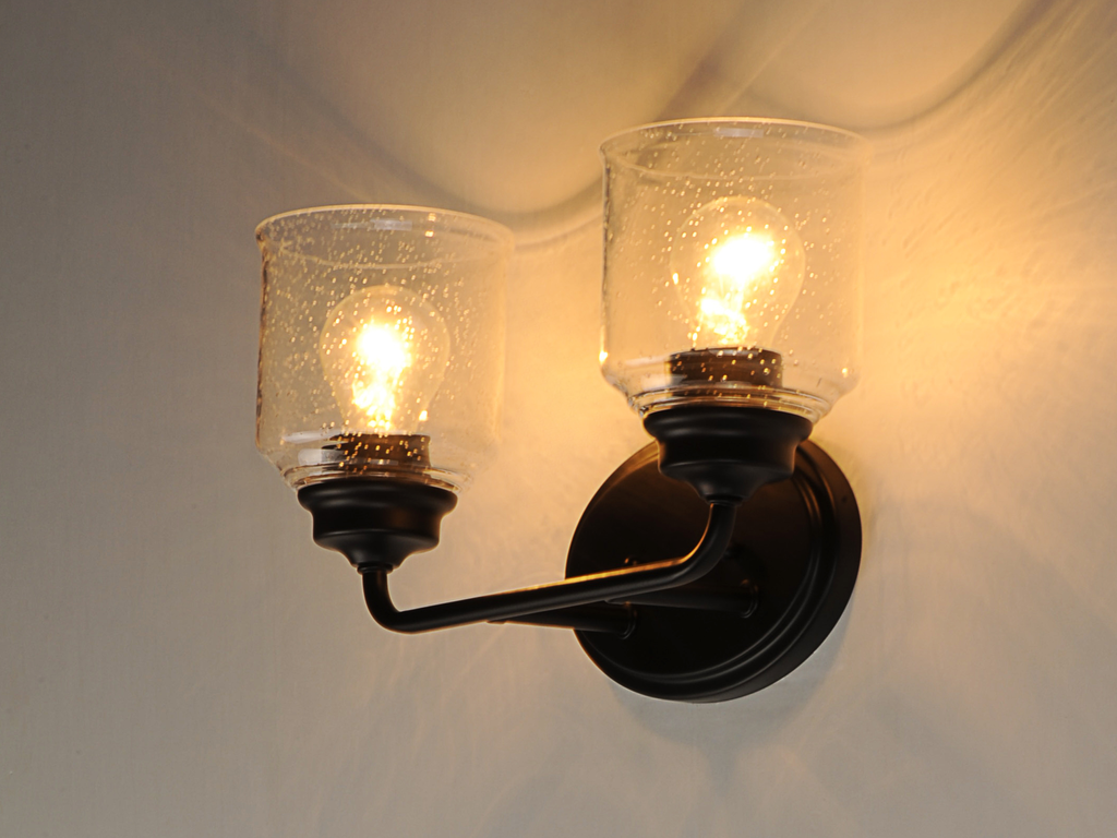 Acadia 2-Light Bath Vanity, Black