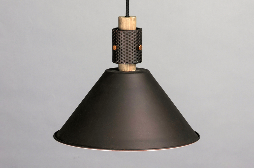 Tucson 1-Light Pendant, Oil Rubbed Bronze / Weathered Wood