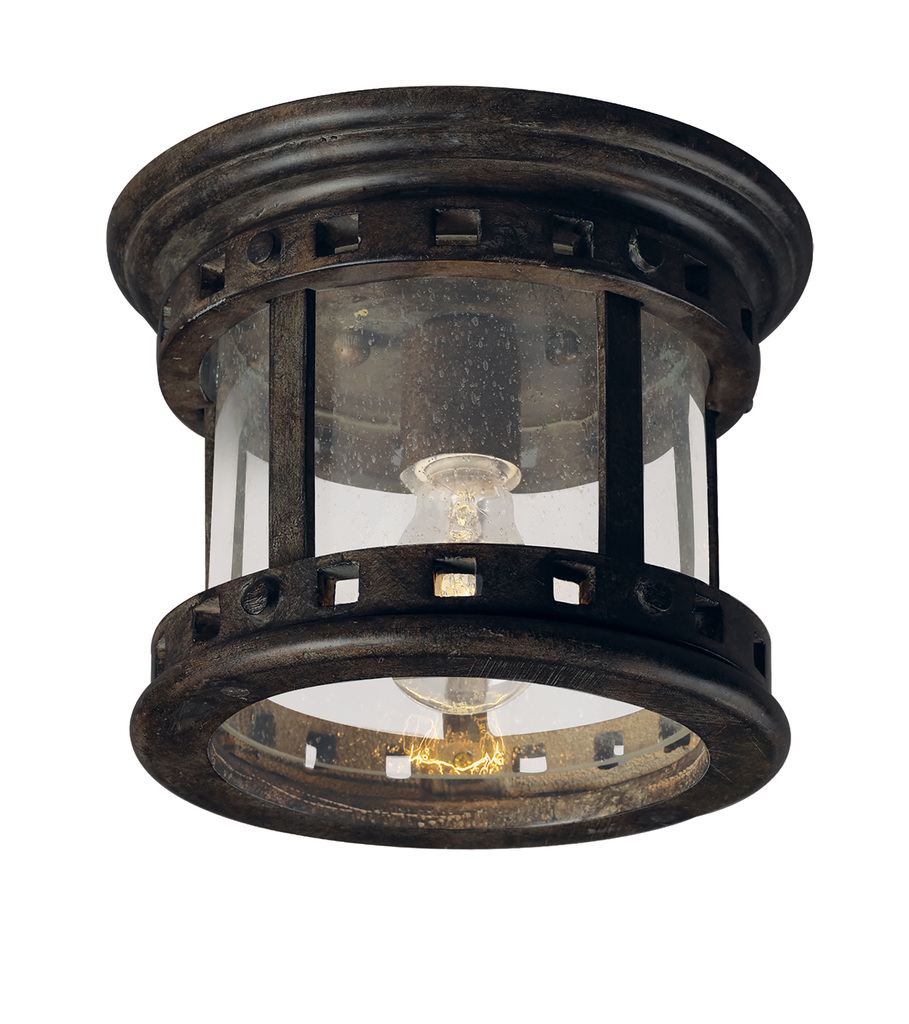 Product image for Santa Barbara 1 Light Outdoor Flush Mount - Sienna
