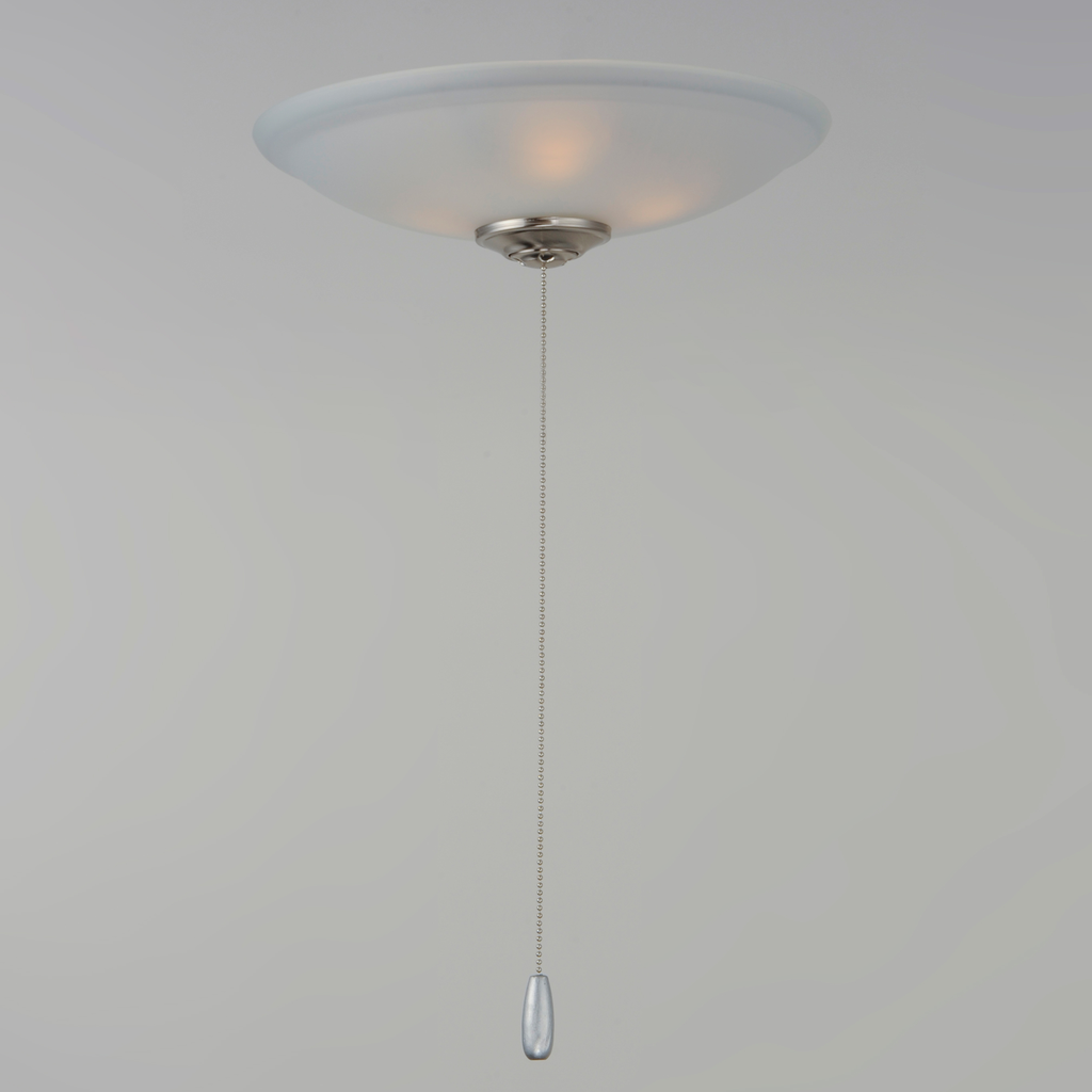 Basic-Max 3-Light Fan Kit, Satin Nickel