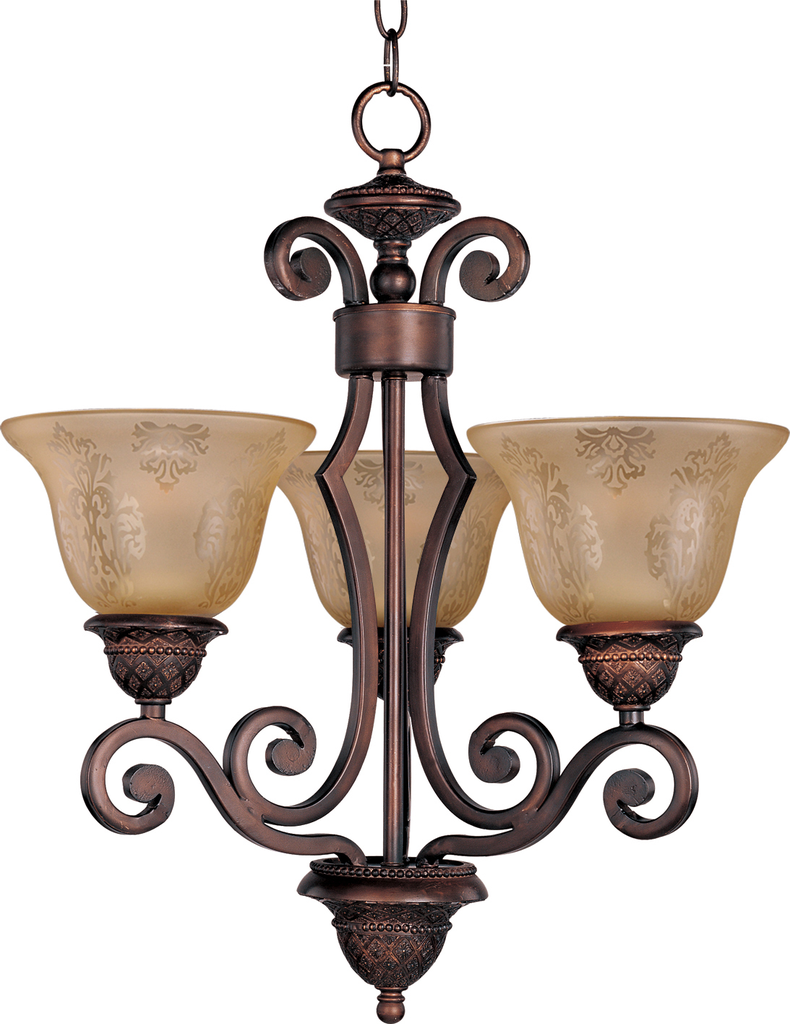 Product image for Symphony 3 Light Chandelier - Oil Rubbed Bronze