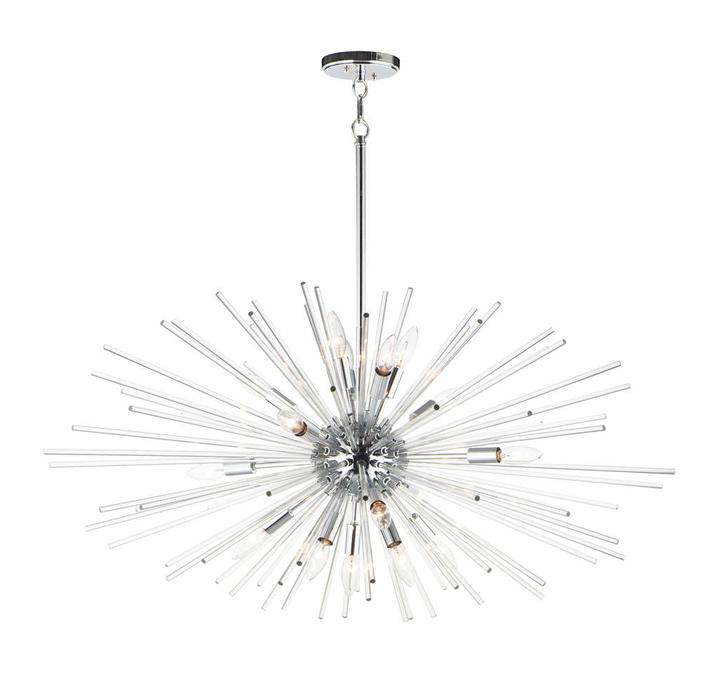 Product image for MAXIM 28668CLPC POLARIS 16-LIGHT PENDANT