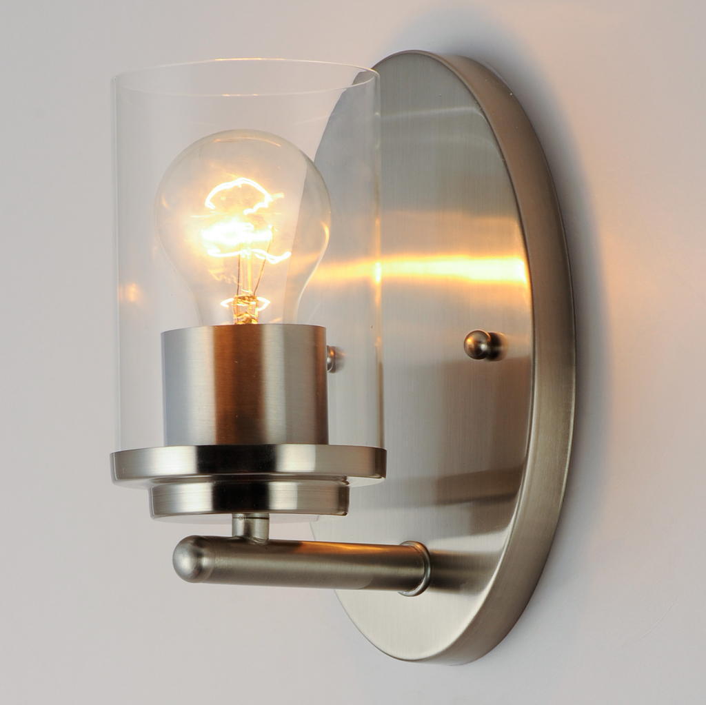 Corona 1-Light Wall Sconce, Satin Nickel