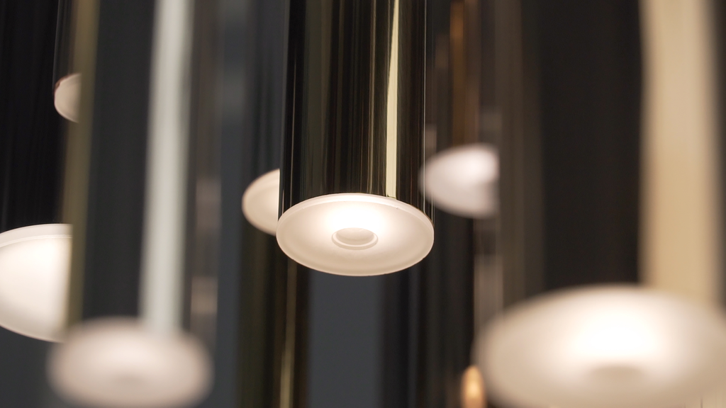 Flute 31-Light LED Pendant, Multi-Plated