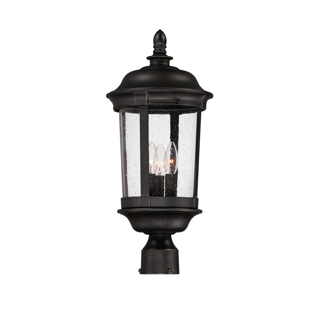 Product image for Dover VX 3 Light Medium Post Lantern - Bronze