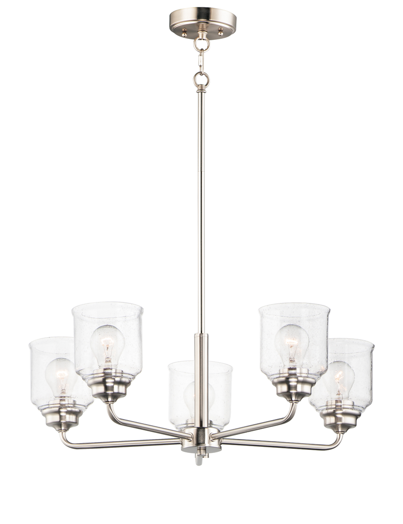 Product image for Acadia 5 Light Chandelier - Satin Nickel
