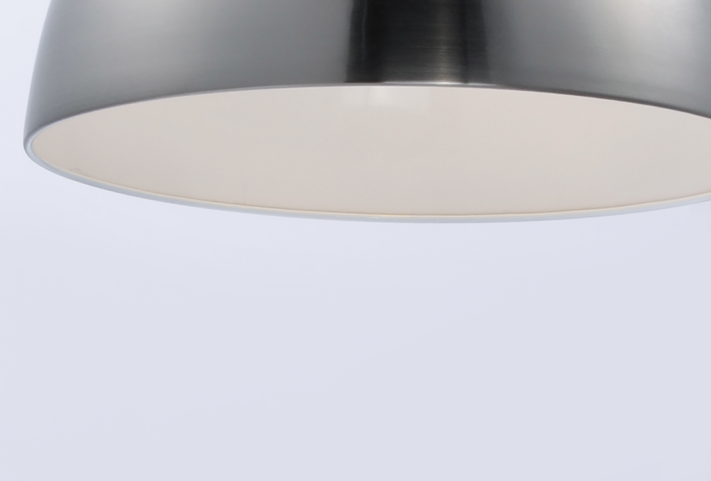 Cora 7" Mini Pendant, Satin Nickel