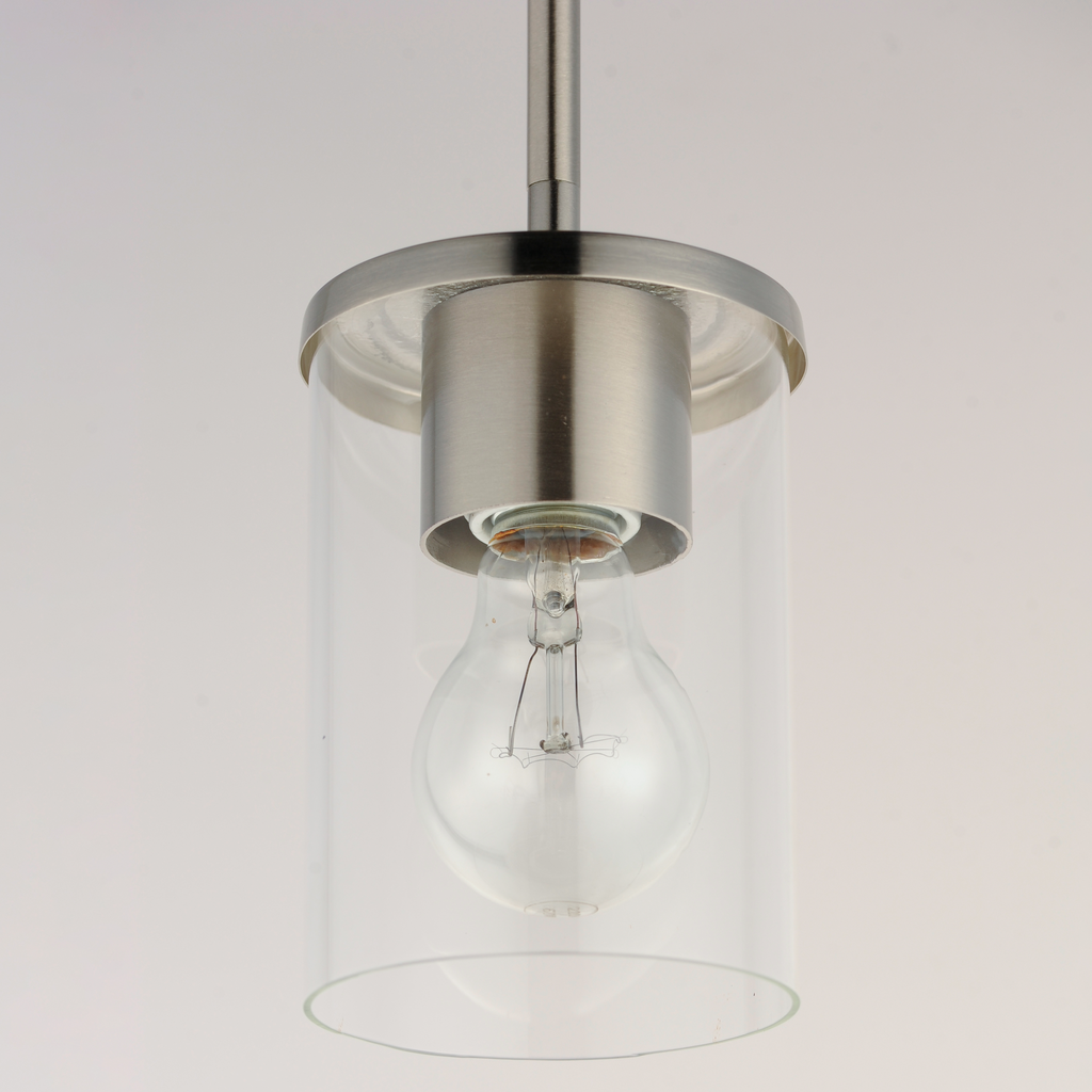 Corona 1-Light Mini Pendant, Satin Nickel
