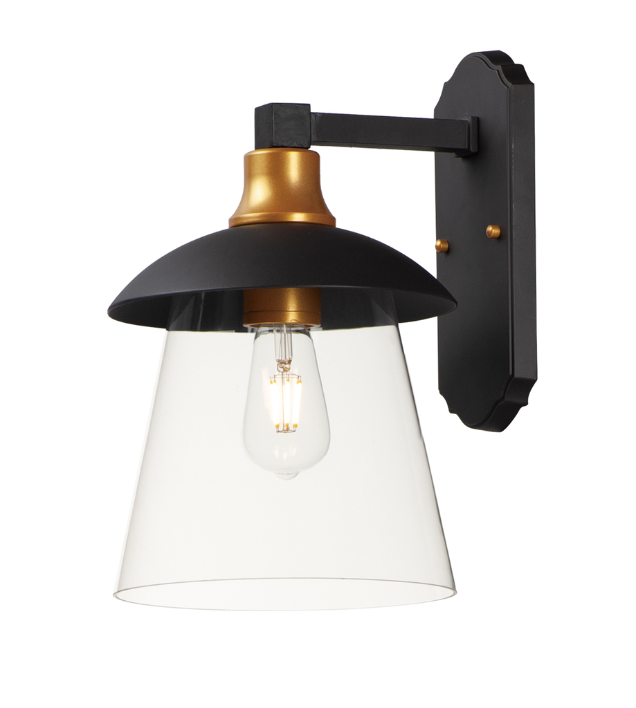 Product image for Crib LED 1 Light Large Wall Lantern - Bronze/Gold