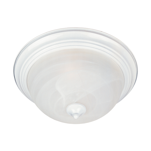 Product image for Essentials 3 Light Flush Mount - White w/ Marble Glass