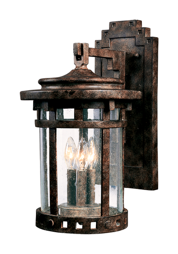 Product image for Santa Barbara 3 Light Large Wall Lantern - Sienna
