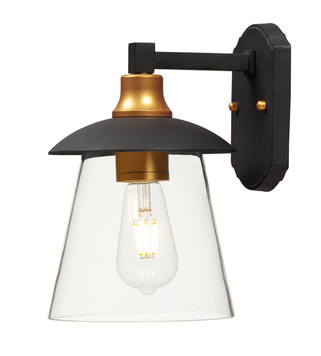 Product image for Crib LED 1 Light Medium Wall Lantern - Bronze/Gold